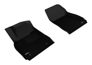 Cadillac XTS Floor Mats - Front - 3D MAXpider - KAGU Series - Black - `13-`19